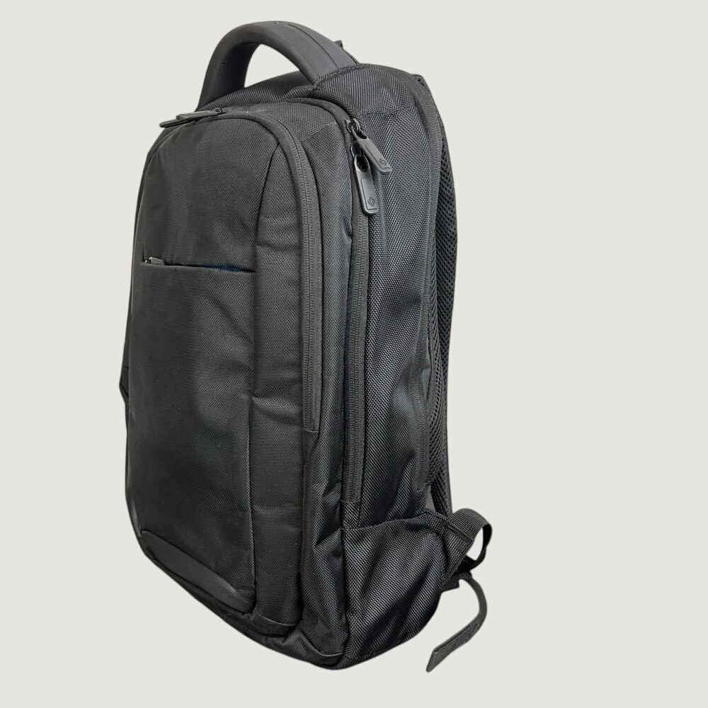 Samsonite Laptop Backpack Black Ballistic Nylon Tech Travel Bag Blue Lining